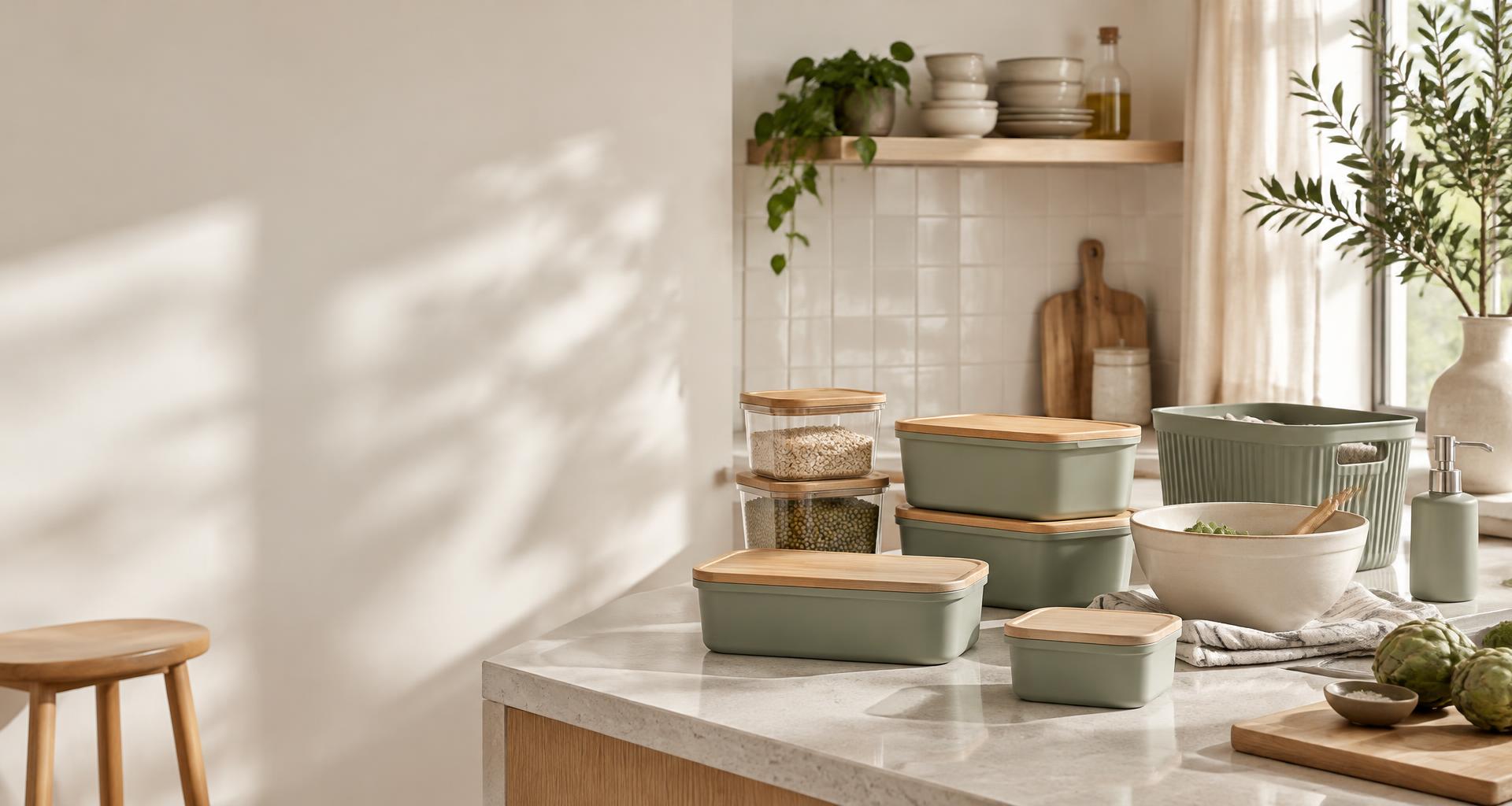 Produits pour la maison dans une cuisine contemporaine